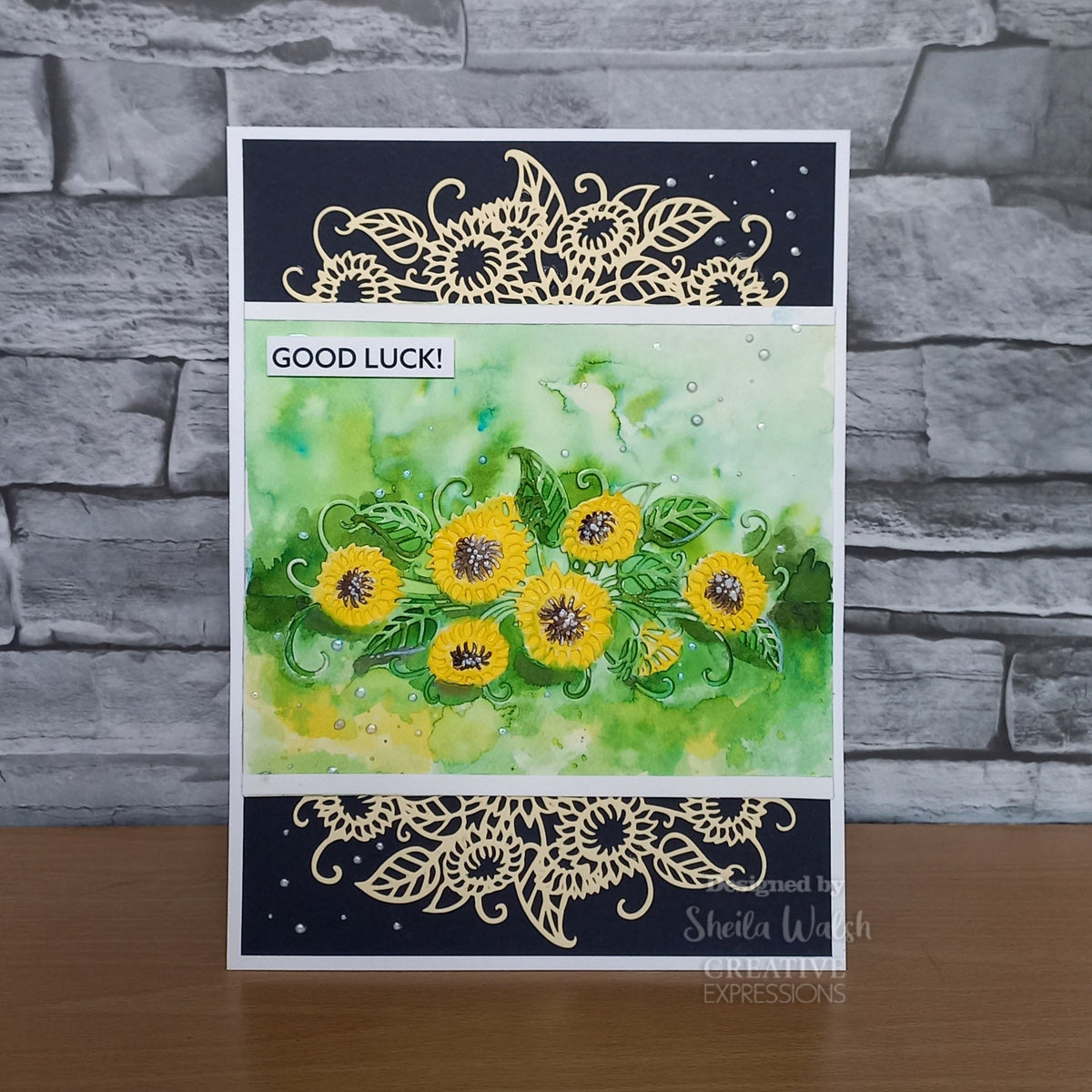 Creative Expressions Paper Cuts Wild Sunflower Edger Craft Die