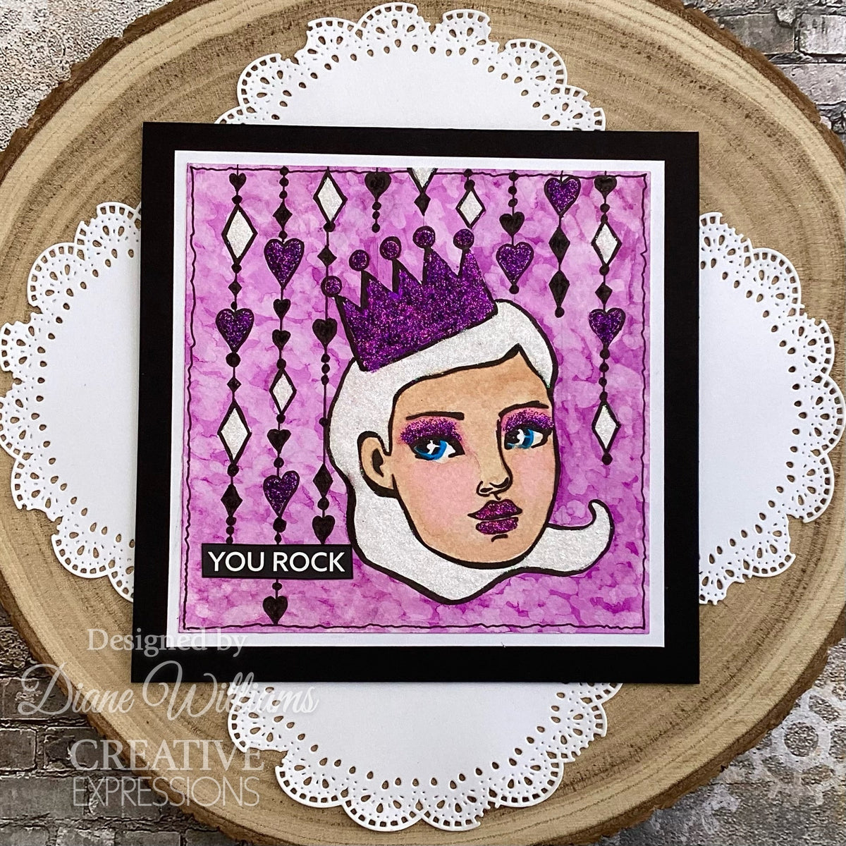 Creative Expressions Jane Davenport SideChick 4 in x 6 in Clear Stamp Set
