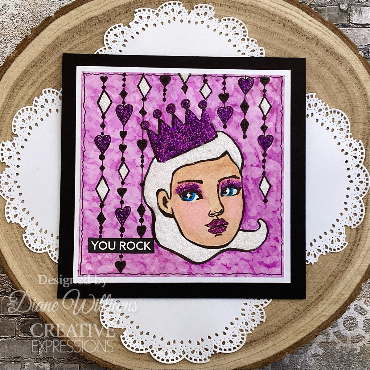 Creative Expressions Jane Davenport SideChick 7 in x 7 in Stencil