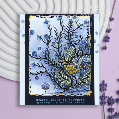Katkin Krafts Coral Waters 6 in x 8 in Clear Stamp Set