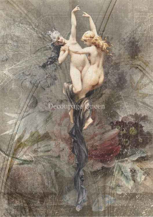 Dainty and the Queen - The Two Graces A4 Rice Paper - 5 Sheets