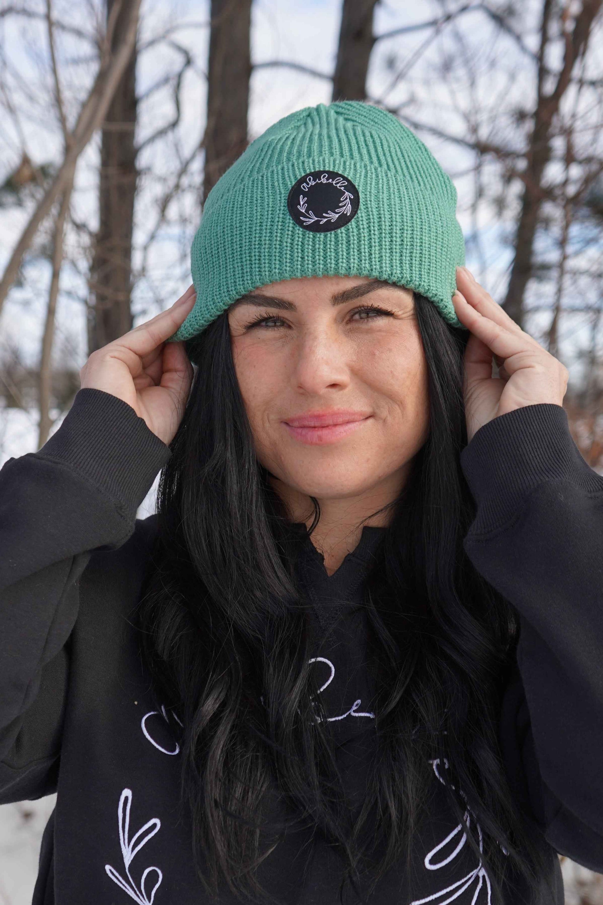 Tuque en laine menthe