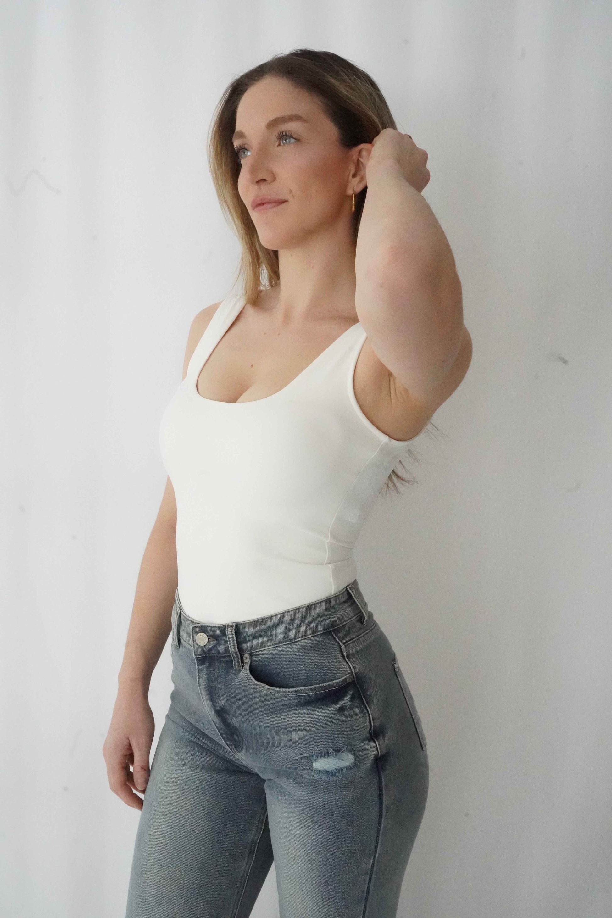 Body-cami blanc