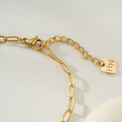 TIKI Gold: Dailywear Essential Mini Paper-Clip Chain Bracelet