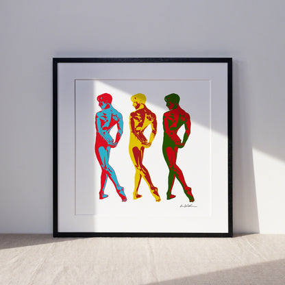 Three Dancers ART PRINT