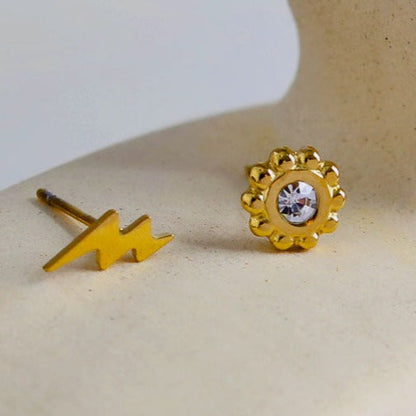 EKON 2-Pair Stud Earrings Set