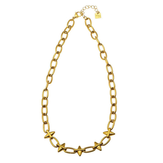 ELLINOR: Industrial Chic Diamond Driblet Statement Chain