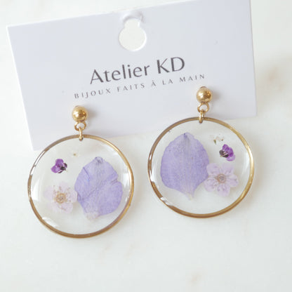 Boucles d'oreilles Léa - rond (moyen 20mm)