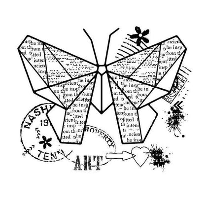 Woodware Clear Singles Paper Butterfly