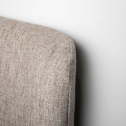Faye Upholstered Bed With Curved Headboard - Perfect Taupe