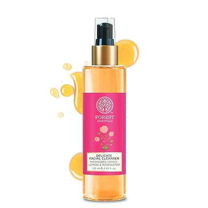 Forest Essentials Ayurvedic Purifying Face Wash Honey, Lemon & Rosewater| For Normal to Dry Skin
