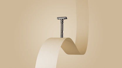 Rockwell T2 Adjustable Safety Razor - Gunmetal (Twist-to-Open)