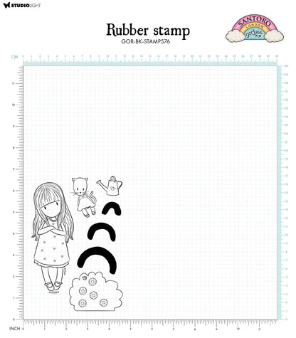 SAN Cling Stamp Gorjuss - Be Kind How Does Your Garden Grow 120x170x5mm 7 PC nr.576