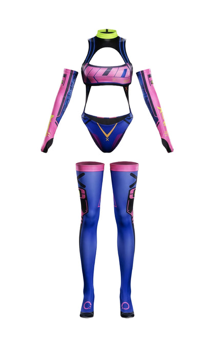 Anime Sci-fi Spandex Swimwear Racing Suit Wet Suit Race Queen Costume