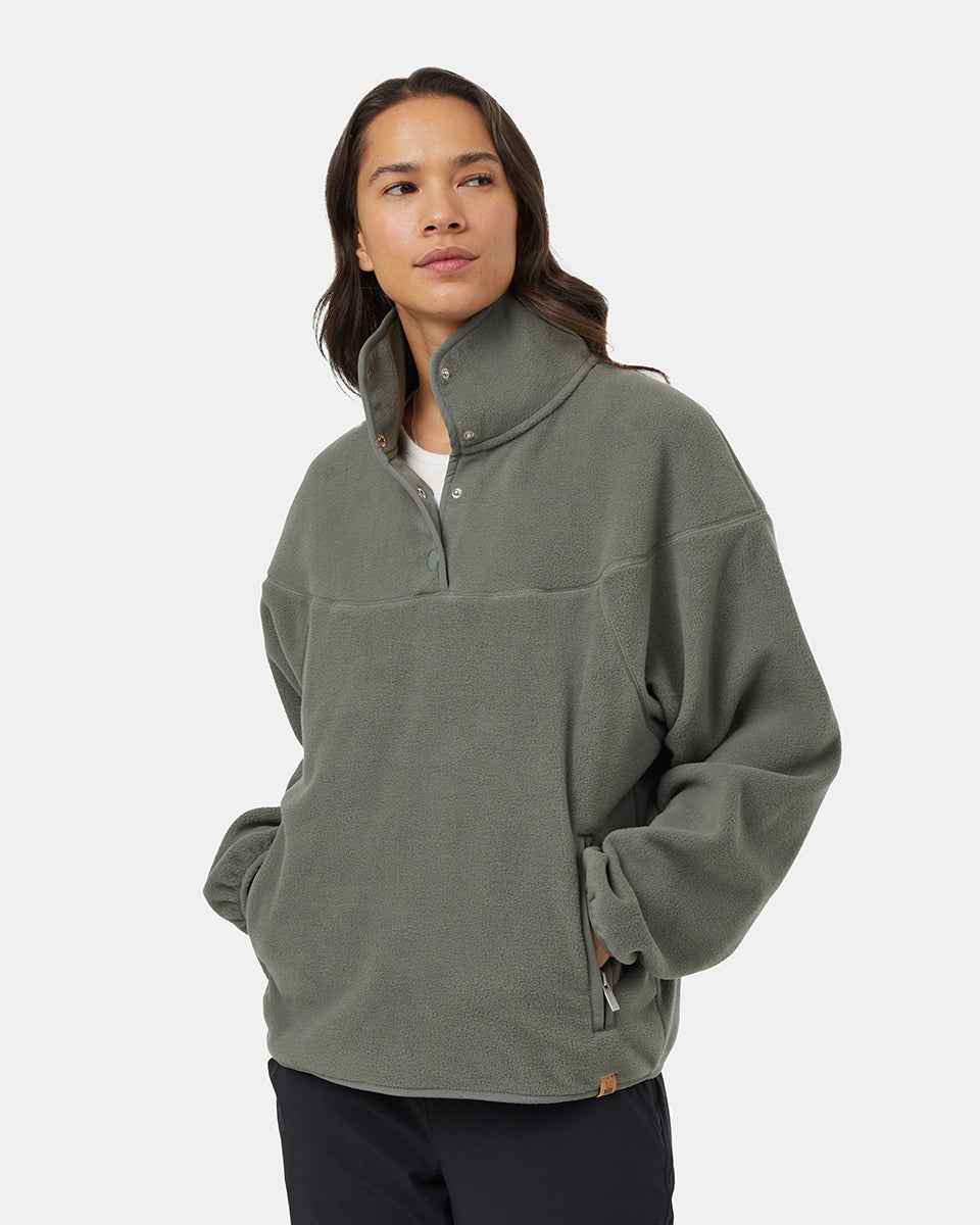 Recycled MicroFleece 1/4 Snap