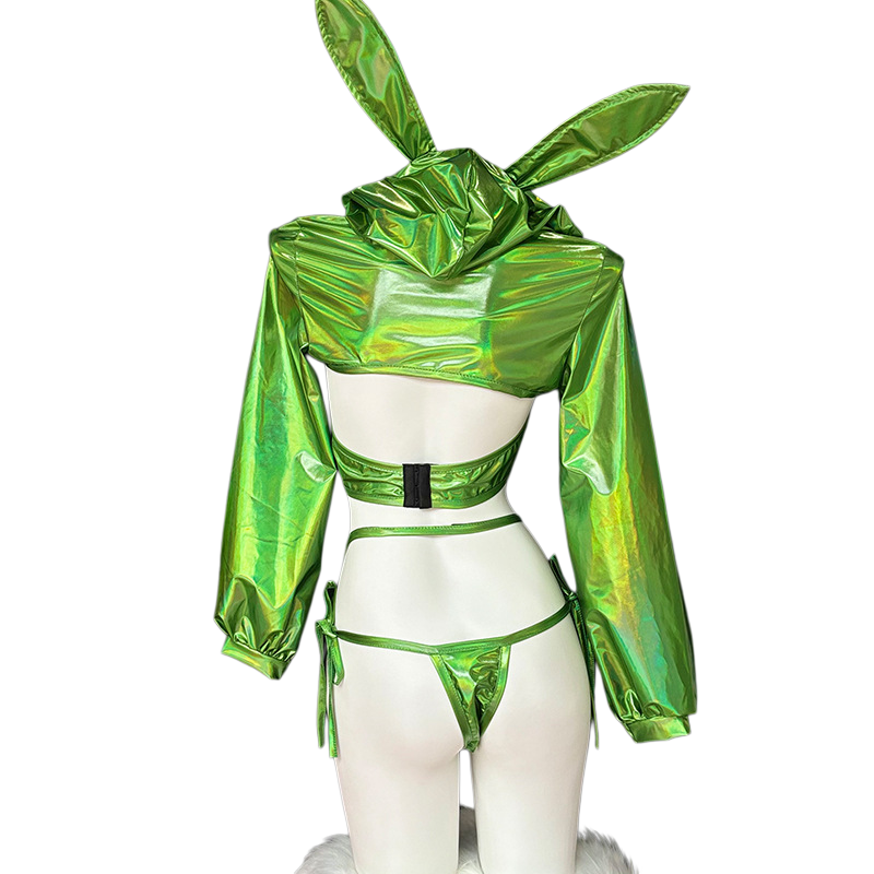 Anime Bunny Girl Style Neo Chrome Swimwear Sexy Bikini Cosplay Lingerie