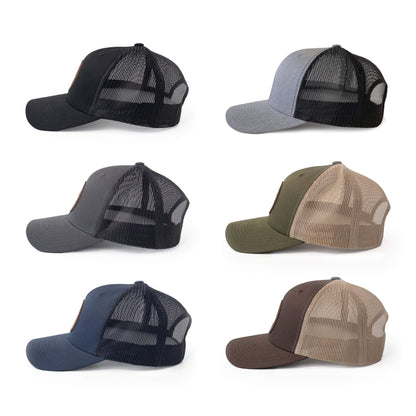 DAD - Leather Patch Trucker Hat