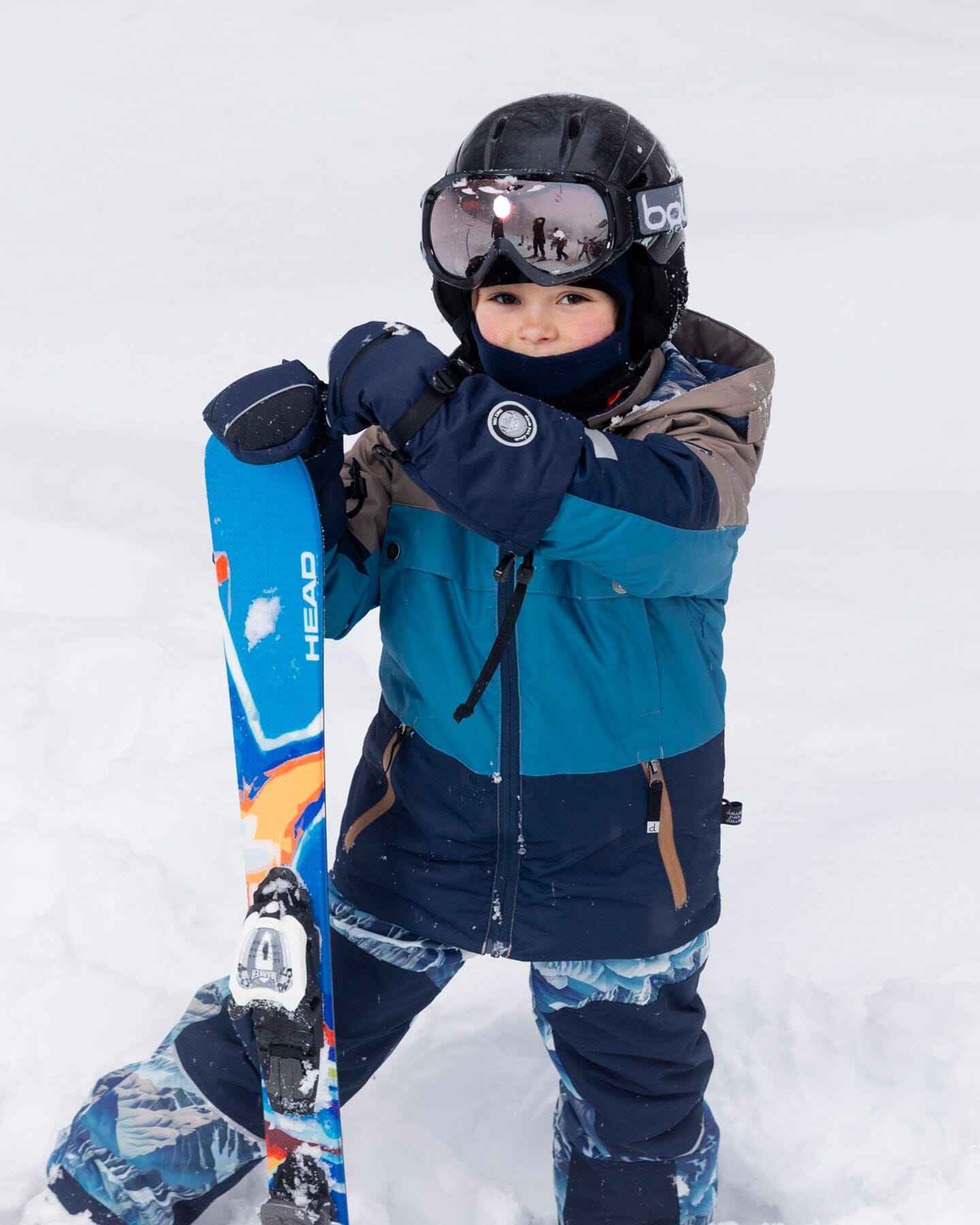 Winter Mittens Teknik Navy Blue