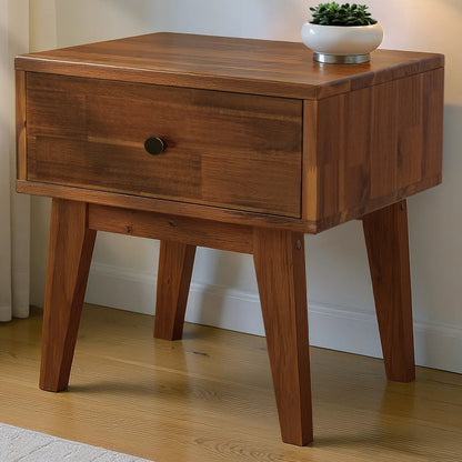 Sofia 1-Drawer Solid Wood Nightstand