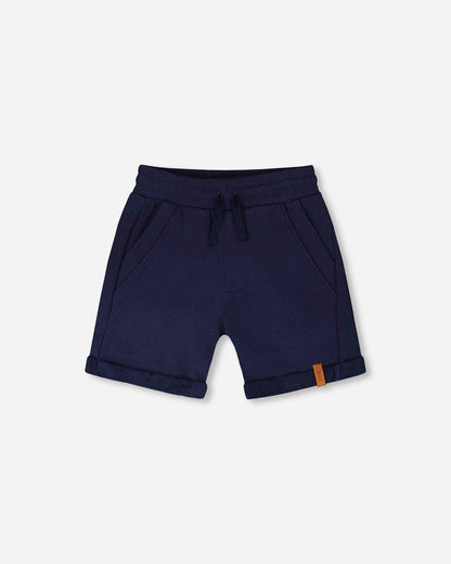 French Terry Shorts Dark Blue