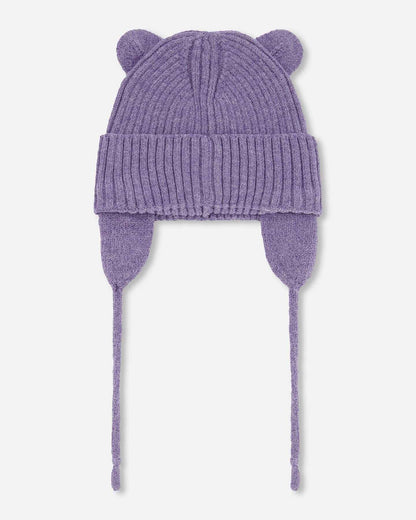 Baby Knit Hat Lavender