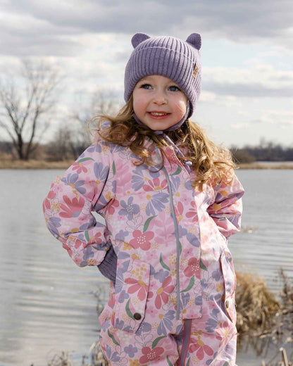 Baby Knit Hat Lavender