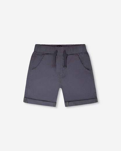 Stretch Twill Shorts Grey