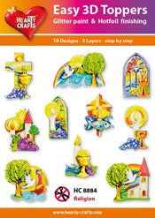 Hearty Crafts Easy 3D Toppers - Religion
