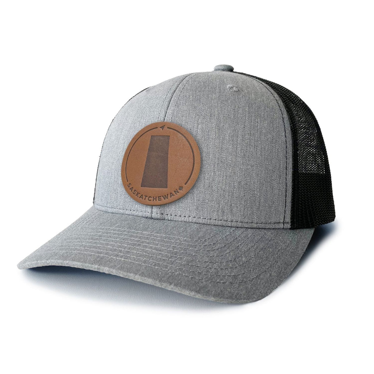 Saskatchewan Leather Patch Trucker Hat