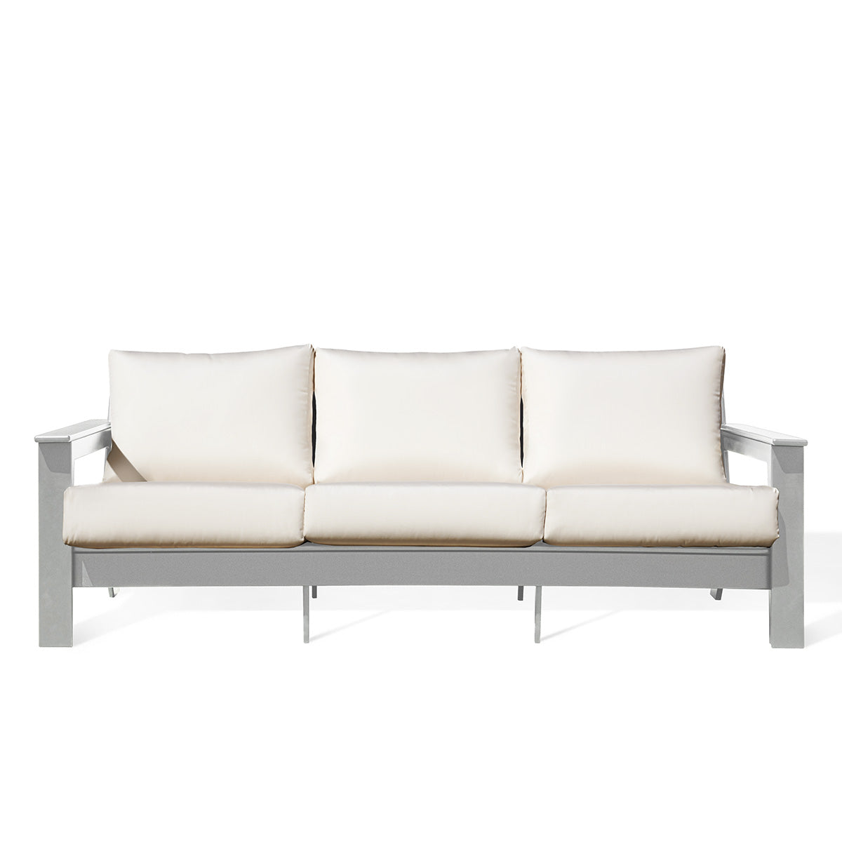 Hickory Polymer Outdoor Sofa with Sunbrella® Cushions - AURABAGS SHOP