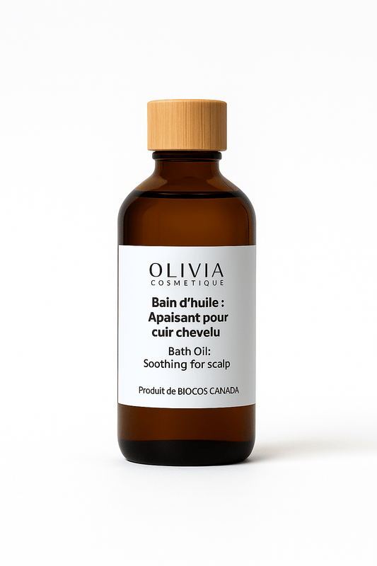 Huile apaisant pour cuir chevelu (Bain)