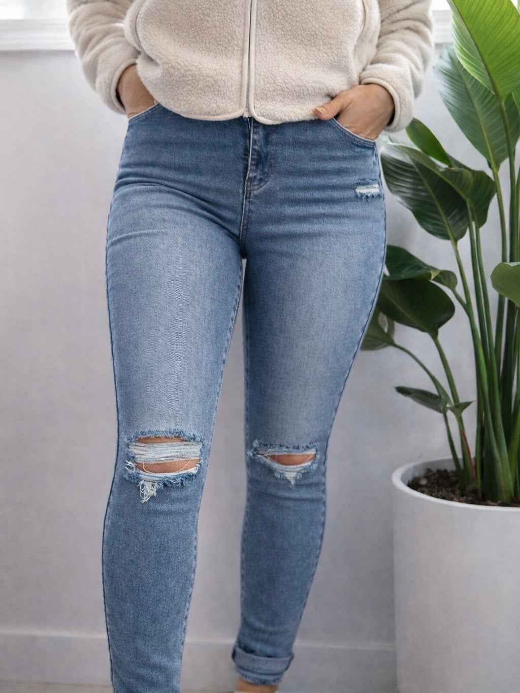 Jeans foncé - Troué