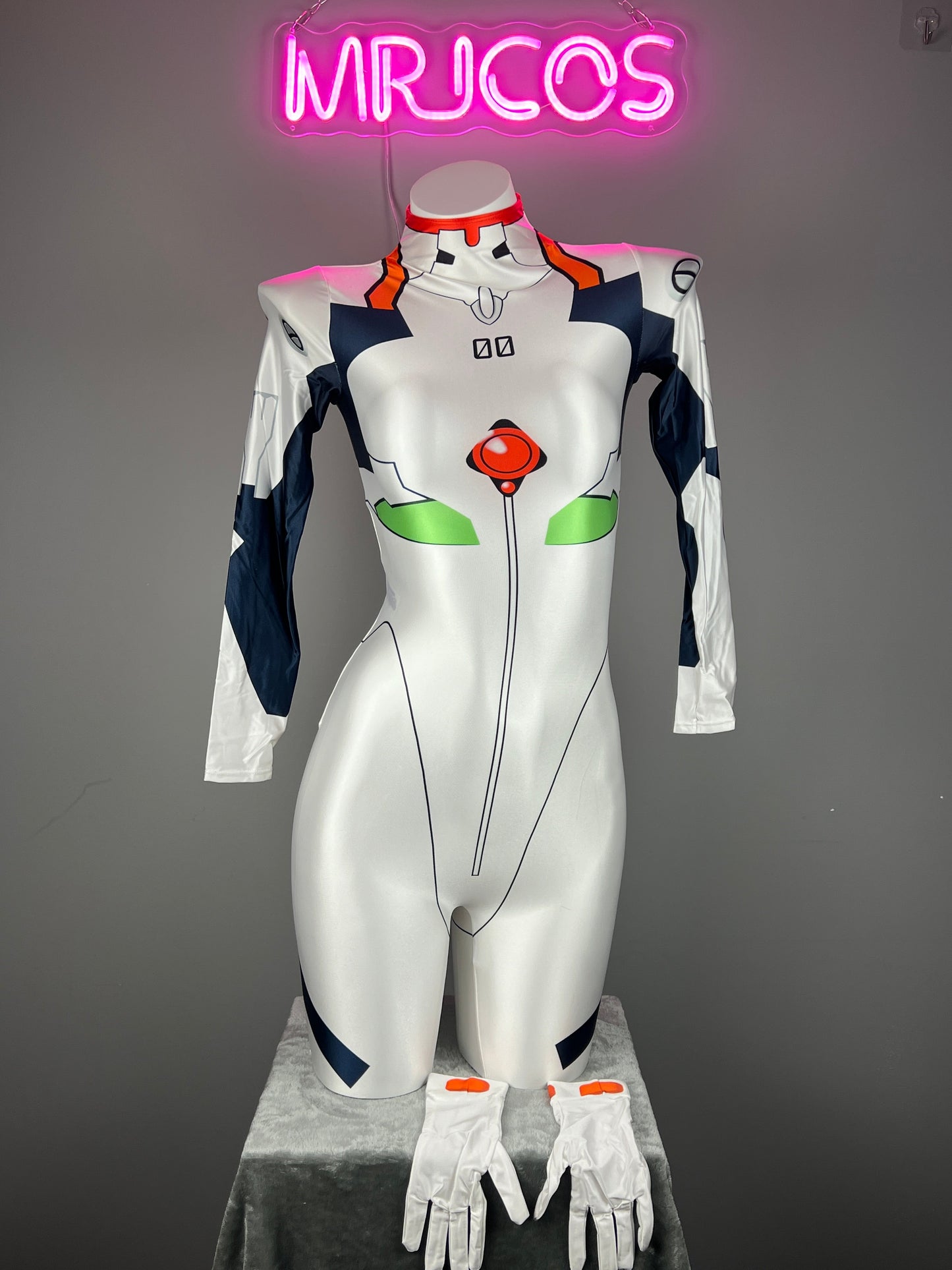 Anime Style Spandex Cosplay Bodysuit Plug Suit Halloween Costume Zentai