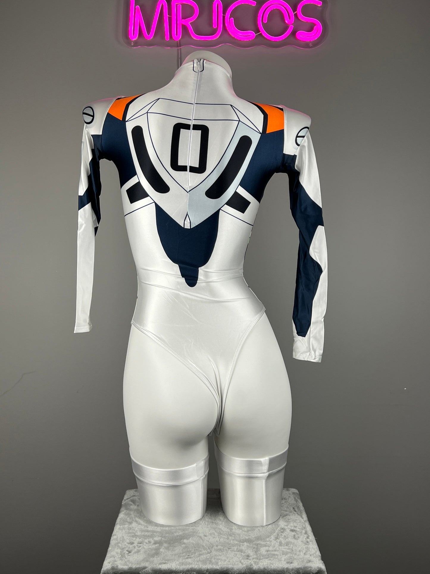 Anime Style Spandex Cosplay BodySuit Plugsuit Halloween Costume
