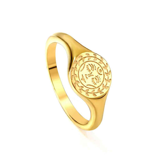 Moon Face Ring