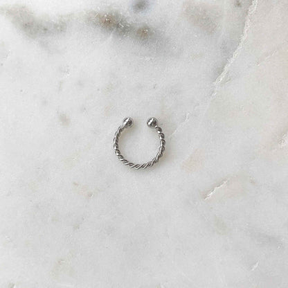Ear Cuff Torsadé - Argent