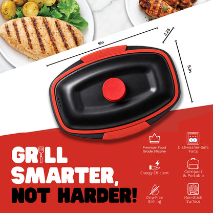 Micro Grill Chef Pot™ Mikrowellen-Kochtopf – Vielseitiger Mikrowellen-Speisekocher mit Deckel – Mikrowellengeeigneter Dampfgarer & Suppentopf – BPA-frei, spülmaschinenfest, ideal für schnelle Mahlzeiten & gesundes Kochen