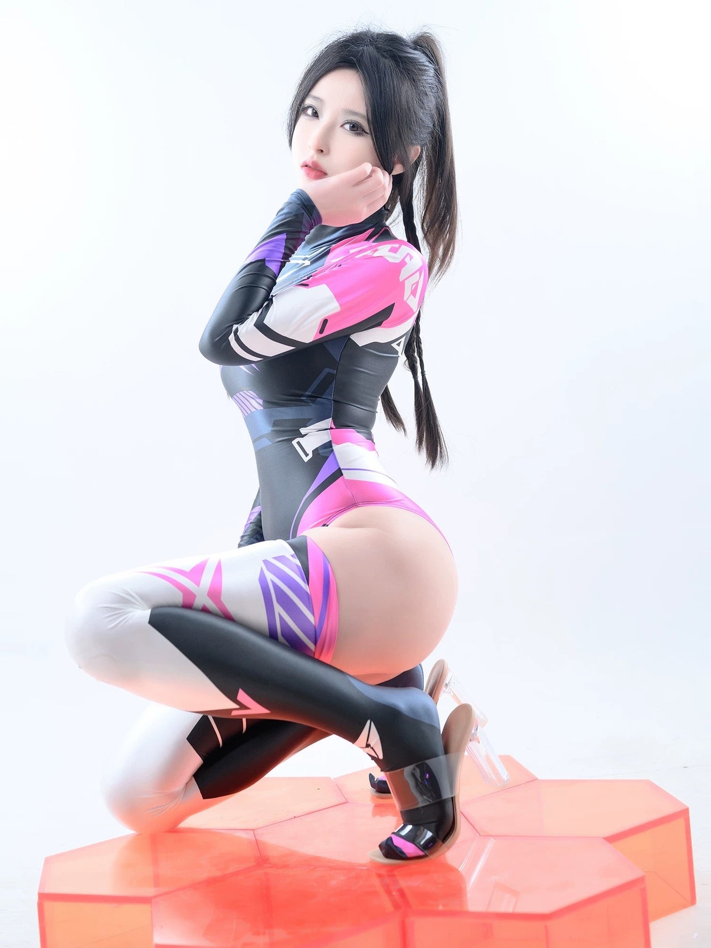 Anime Sci-fi Spandex Swimwear Racing Suit Wet Suit Race Queen Costume