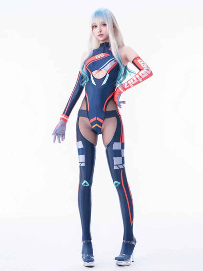 Anime Sci-fi Spandex Swimwear Racing Suit Wet Suit Race Queen Costume