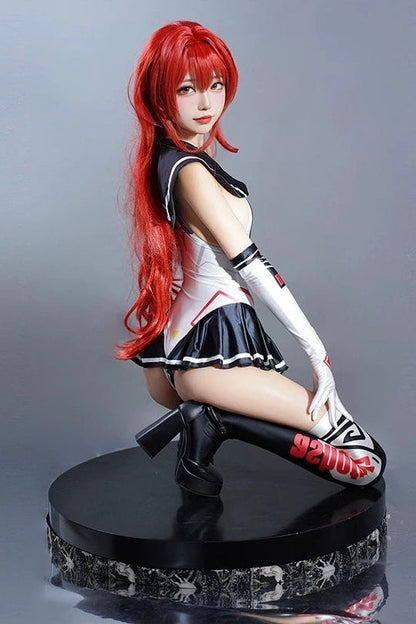 Japanese Anime Girl Spandex Swimwear Racing Suit Wet Suit Race Queen Costume
