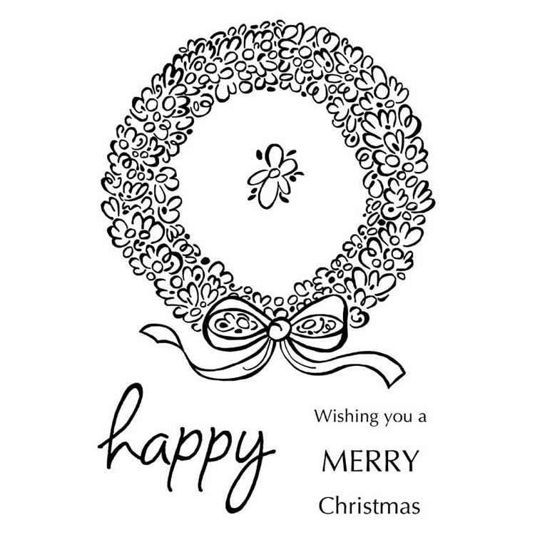 Woodware Clear Singles Loopy Wreath