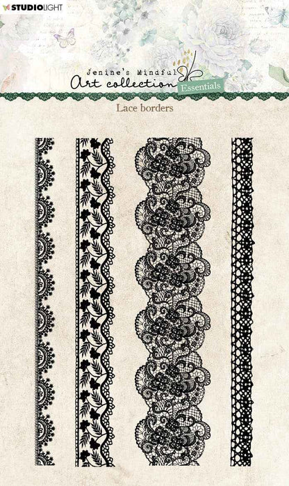JMA Clear Stamp Lace Borders Essentials 105x148x3mm 4 PC nr.212