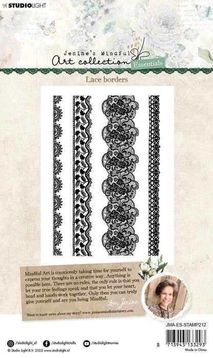 JMA Clear Stamp Lace Borders Essentials 105x148x3mm 4 PC nr.212