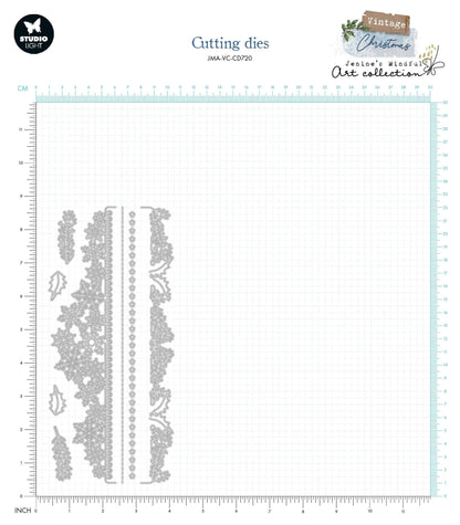 JMA Cutting Die Christmas Borders Vintage Christmas 95x210x1mm 8 PC nr.720