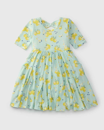Short Sleeve Skater Dress - Lemon Squeezy