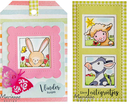 Marianne Design Craftables Die - Mini Slimline - 2 Squares