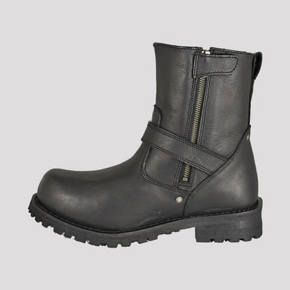 Milwaukee Leather Men's Wide 6" Side Zip Motorcycle Boots