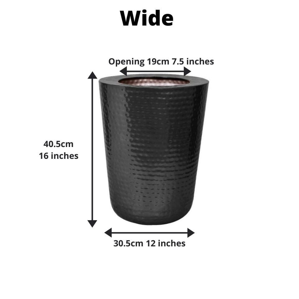 Mesa - Black Brass Planter (Multiple Sizes)