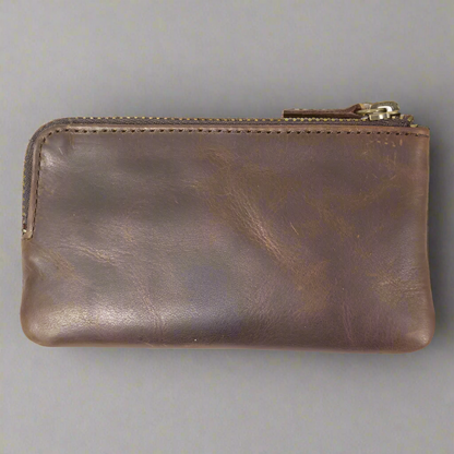 MET Men's Oiled Leather Coin Wallet