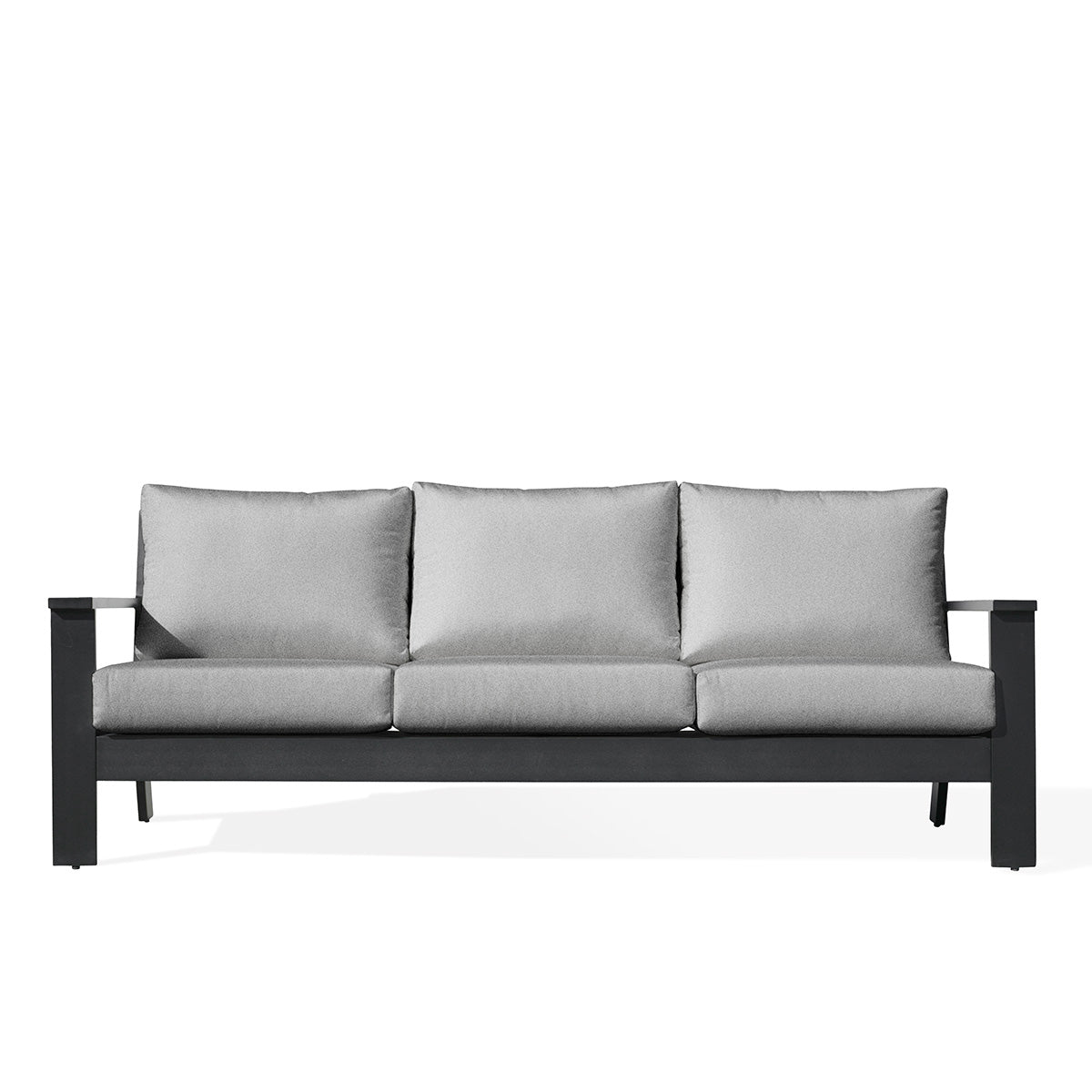 Magnolia Black Aluminum Sofa with Sunbrella® Cushions - AURABAGS SHOP